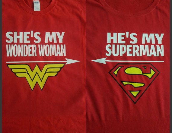 Parejas Camisas De Los Super Heroes Playeras De Discount