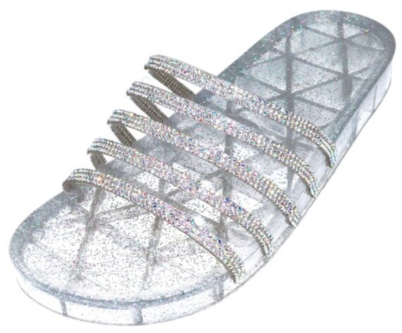 clear jelly slippers