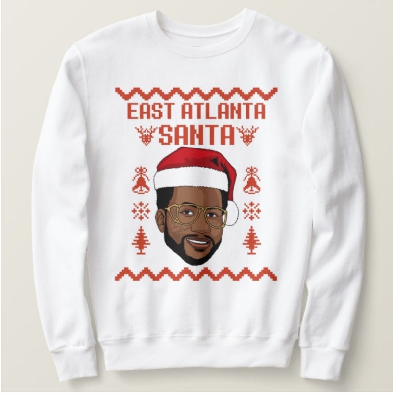 East Atlanta Santa Christmas sweater ugly sweater Etsy