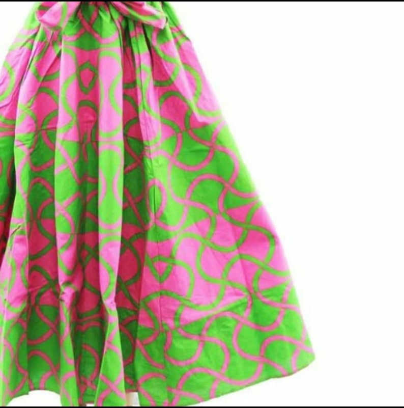 African Print Maxi Skirt