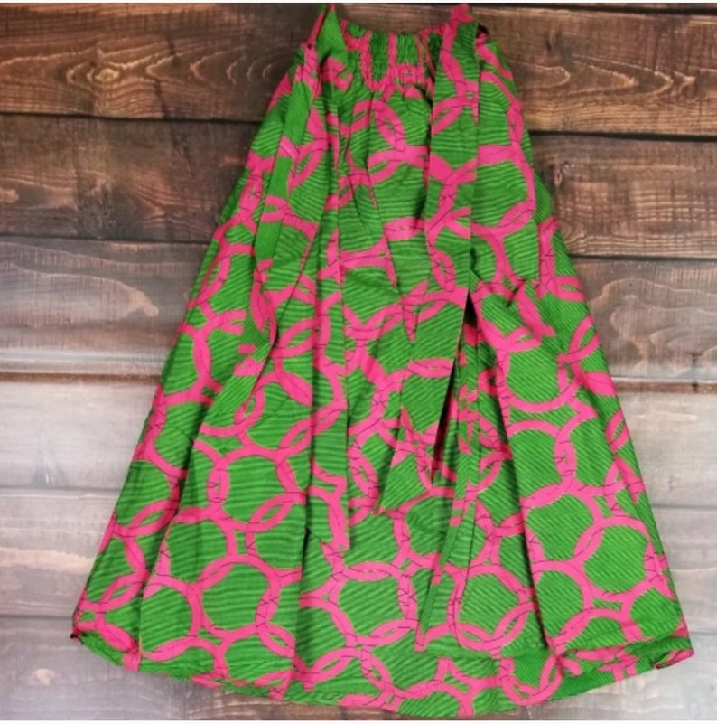 African Print Maxi Skirt