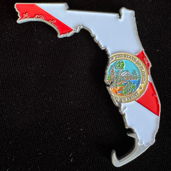 Widows Sons “Florida Original” Masonic Riders bottle opener challenge coin 2.5”