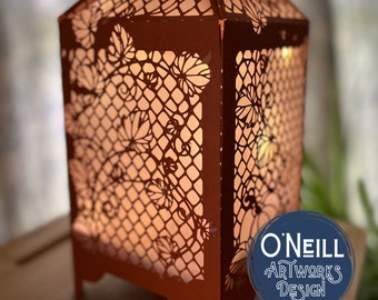 Pumpkin Lantern SVG - Halloween Lantern Template - Fall and Autumn Decor - Paper Cut - Light Box SVG File - DIY Paper Lanterns