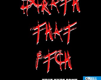 Blair Witch Style True Type Font, TTF, scary, halloween, Scratchy Style (True Type), Canva Procreate Illustrator