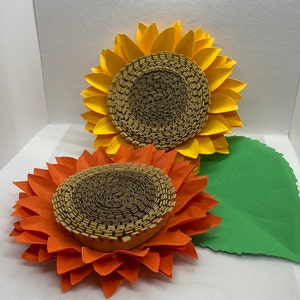 3D SVG Paper Sunflower Art, Fun Easy Cricut Project| files include png, svg, eps and dxf