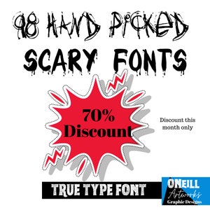 98 HANDPICKED Scary Fonts Witchy Text Wiccan Type of lettering true type font .ttf over wonderful halloween text styles and fonts