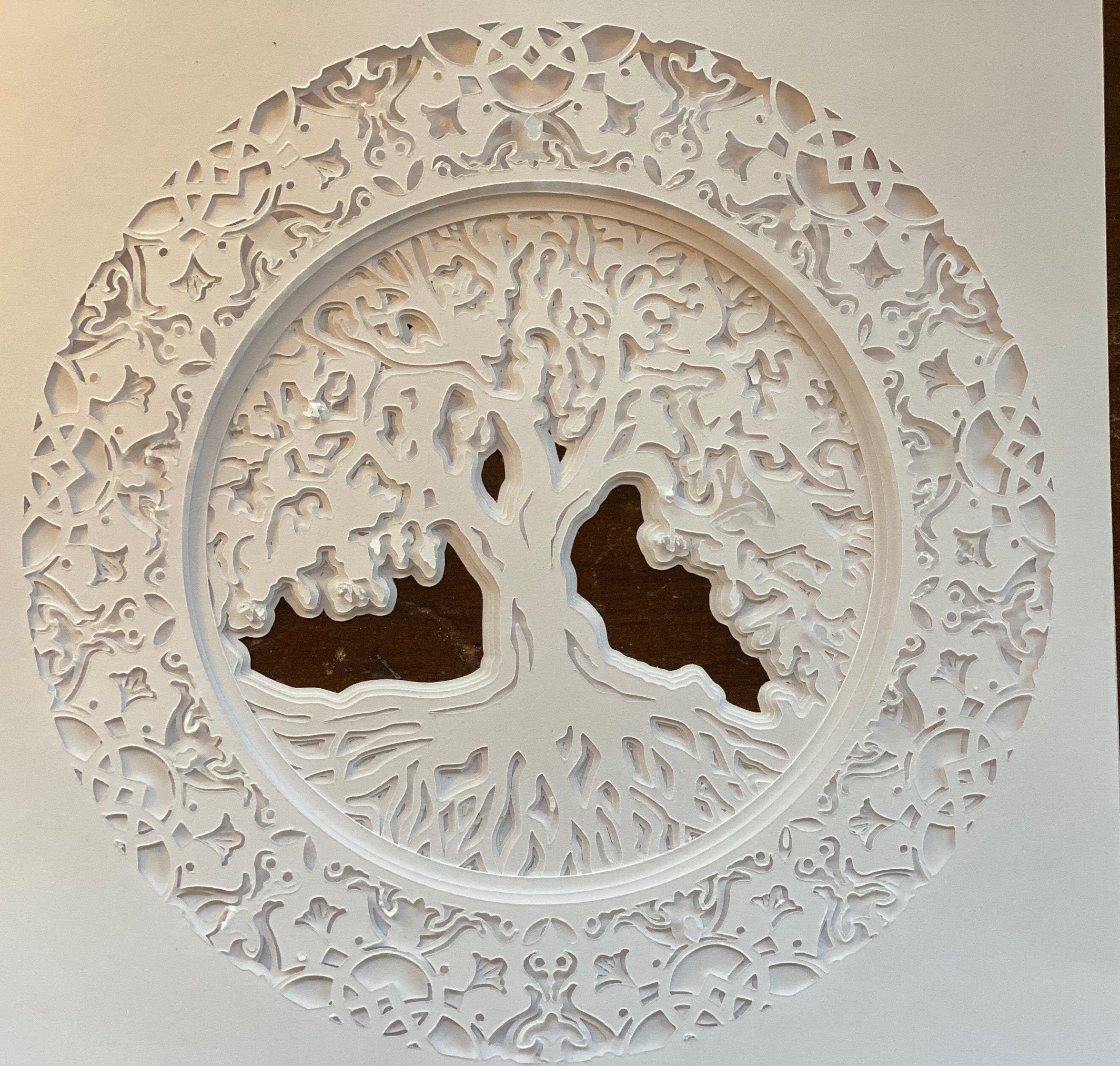 3D SVG Tree of Life Layered shadowbox download for Cricut Cut Files makes lightbox with fairylights perfect gift or DIY wall art project