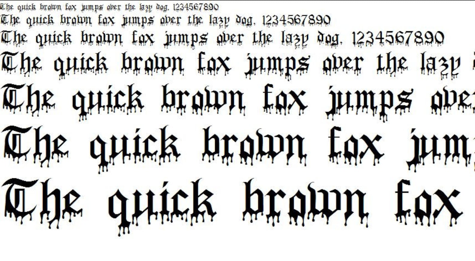 Vampire TTF Font perfect Gothic blood dripping style for | Etsy
