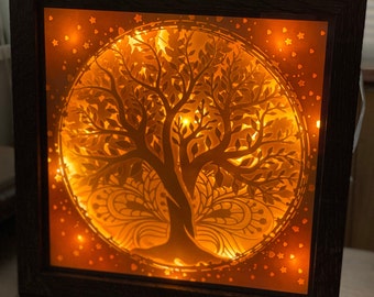 Tree of Life Shadowbox SVG for Beginners | Easy 3D Layered Paper Art