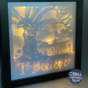 Lightbox SVG layered spring tree shadowbox mountains meadow light box tree of life file png eps dxf paper art for circut or silhouette