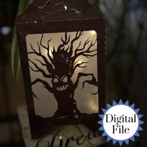 Progetto Cricut SVG Lanterna di Halloween Divertente spettrale e facile da tagliare e assemblare