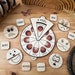 Wooden Feelings Wheel / Wooden Emotion Wheel / Emotion Board / toddler busy board / natural learning toy 