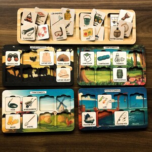 Complete The Elements, Wooden Puzzle, Educational Toys