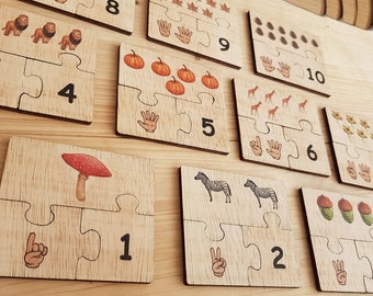 Number puzzle | counting puzzle | Learning Numbers Puzzle 2 | toddler puzzle | baby wooden puzzle | toddler learning toy