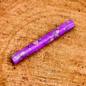 Purple Mix Turquoise TUBE Tusk, Tribal Septum, Septum pincher jewelry, Handmade Size:14g (1.6mm) to 12mm & Customise for yourself.