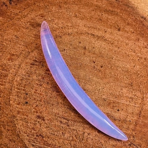 Czech Lavender Opal CURVED Spike Tusk, Tribal Septum, Septum pincher jewelry, Handmade Size:14g (1.6mm) to 12mm & Customise for Yourself.