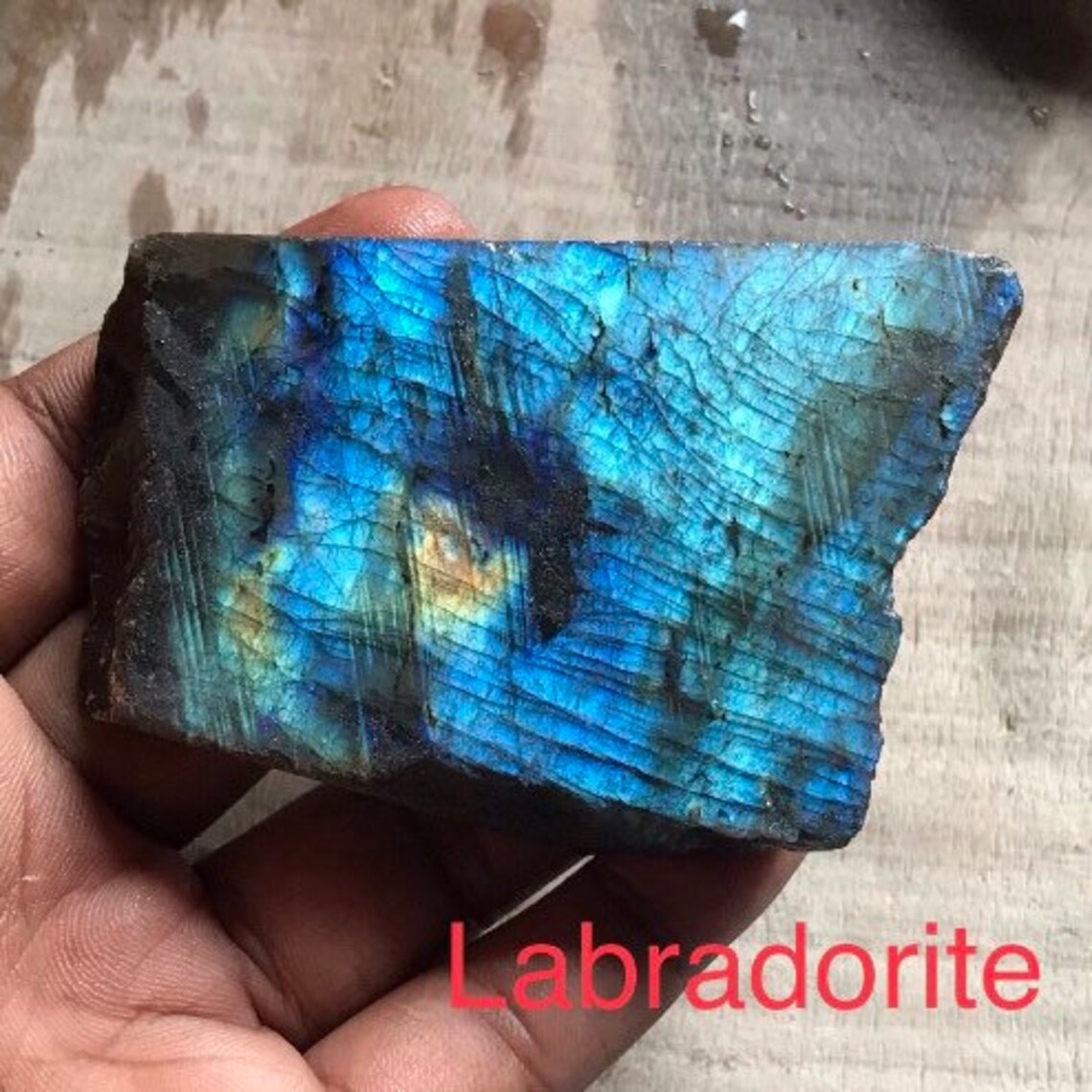 Real Natural Labradorite AAA Qul BLUE Fire Plugs Double - Etsy