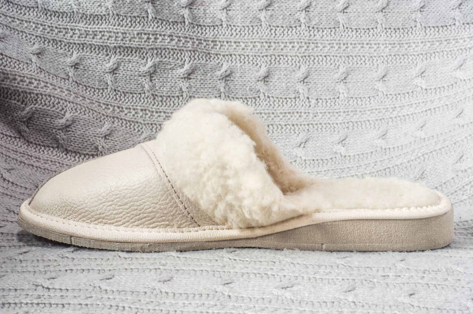 polish wool slippers