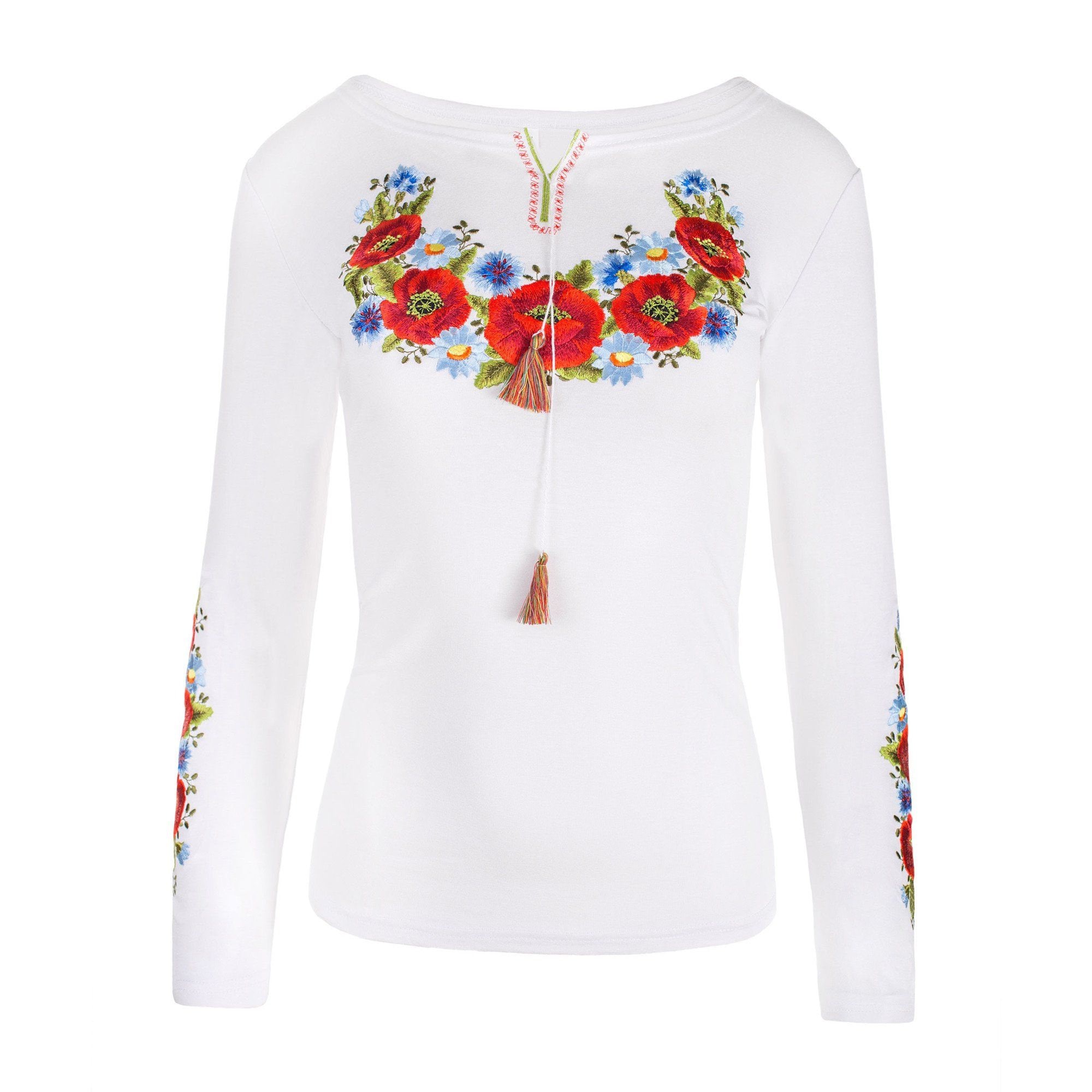 Polish folk embroidery blouse highlander blouse Ukrainian Etsy