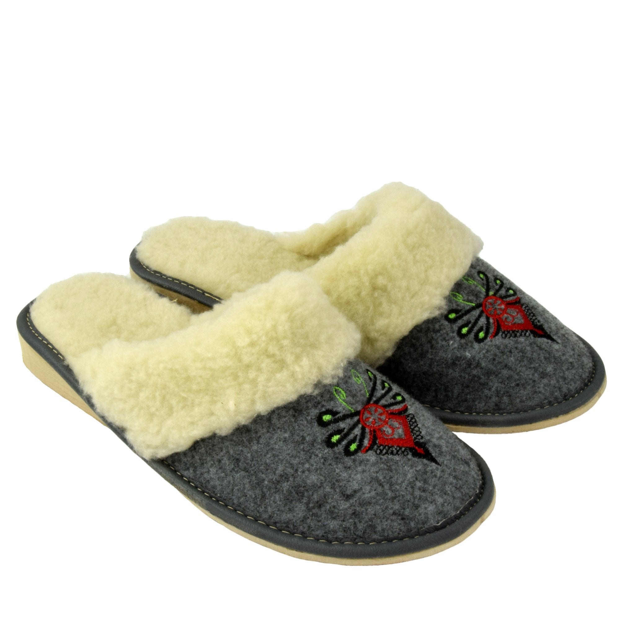 lambswool slippers