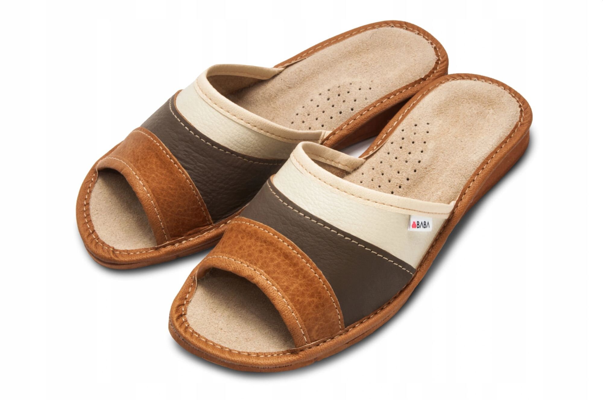 polish leather slippers