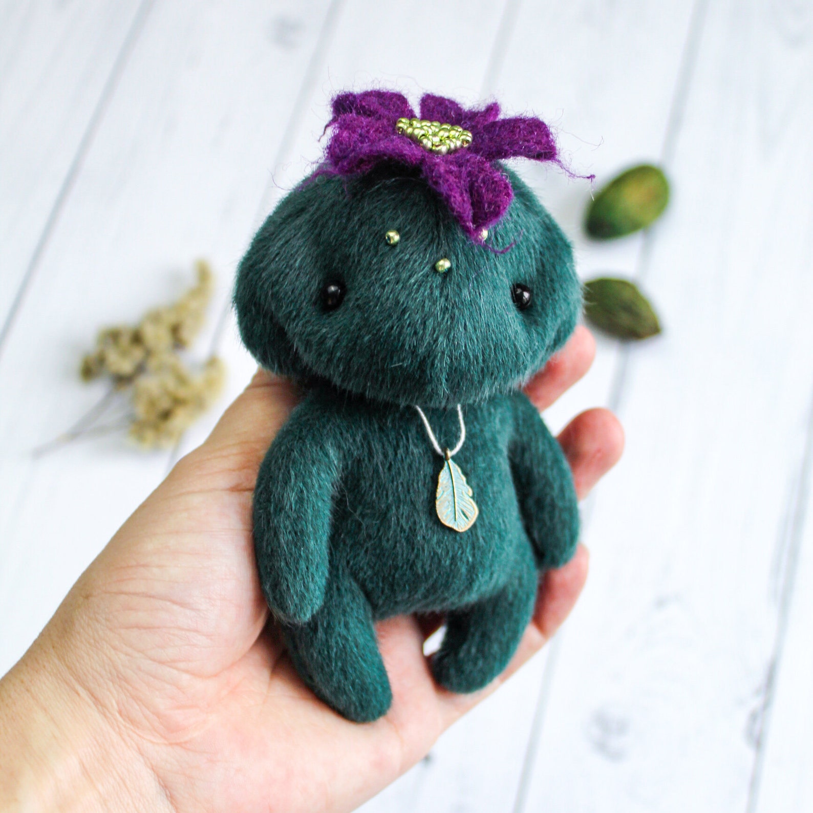 Fluffy and puffy pet Artist doll Fantasy toy Unique gift Eco | Etsy