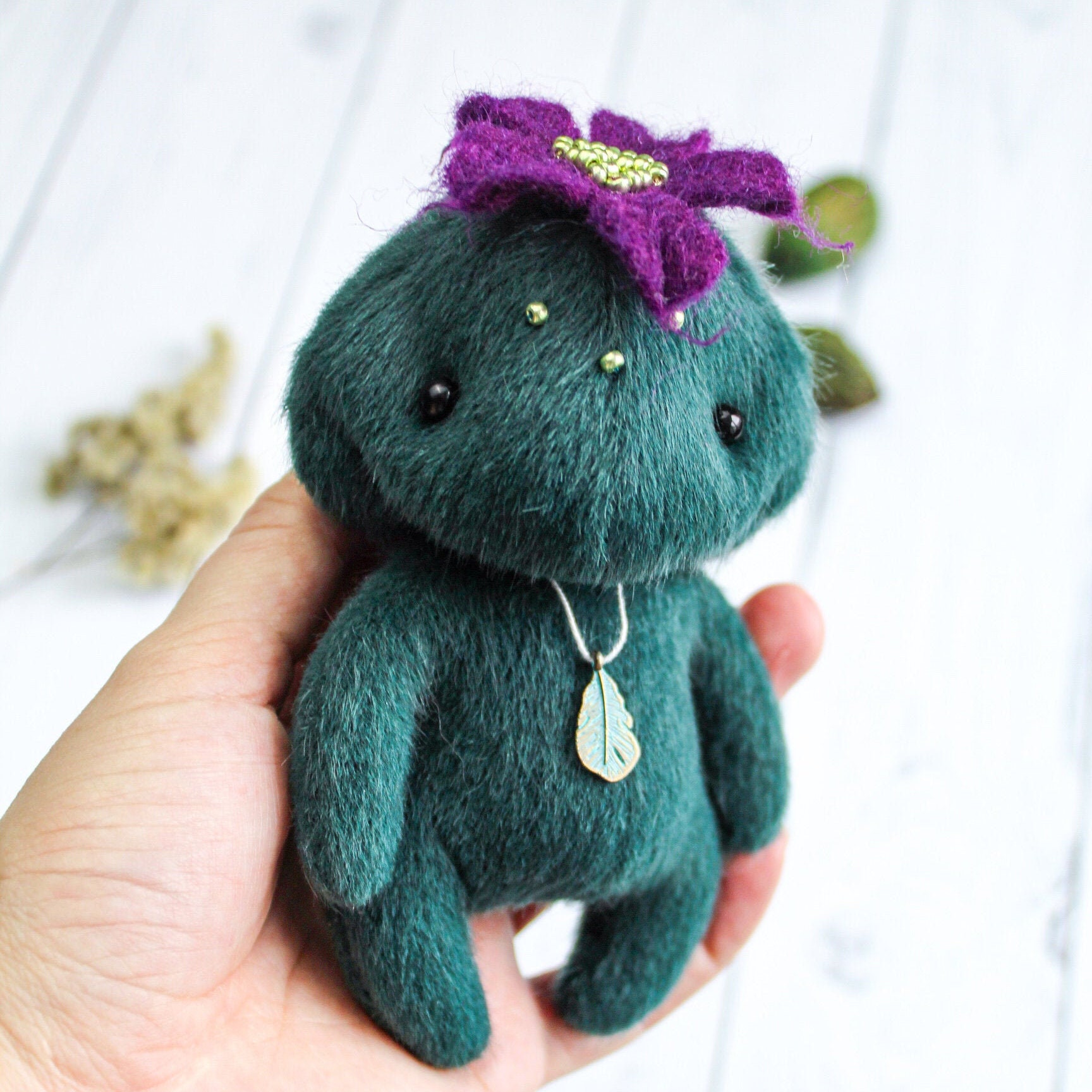 Fluffy and puffy pet Artist doll Fantasy toy Unique gift Eco | Etsy