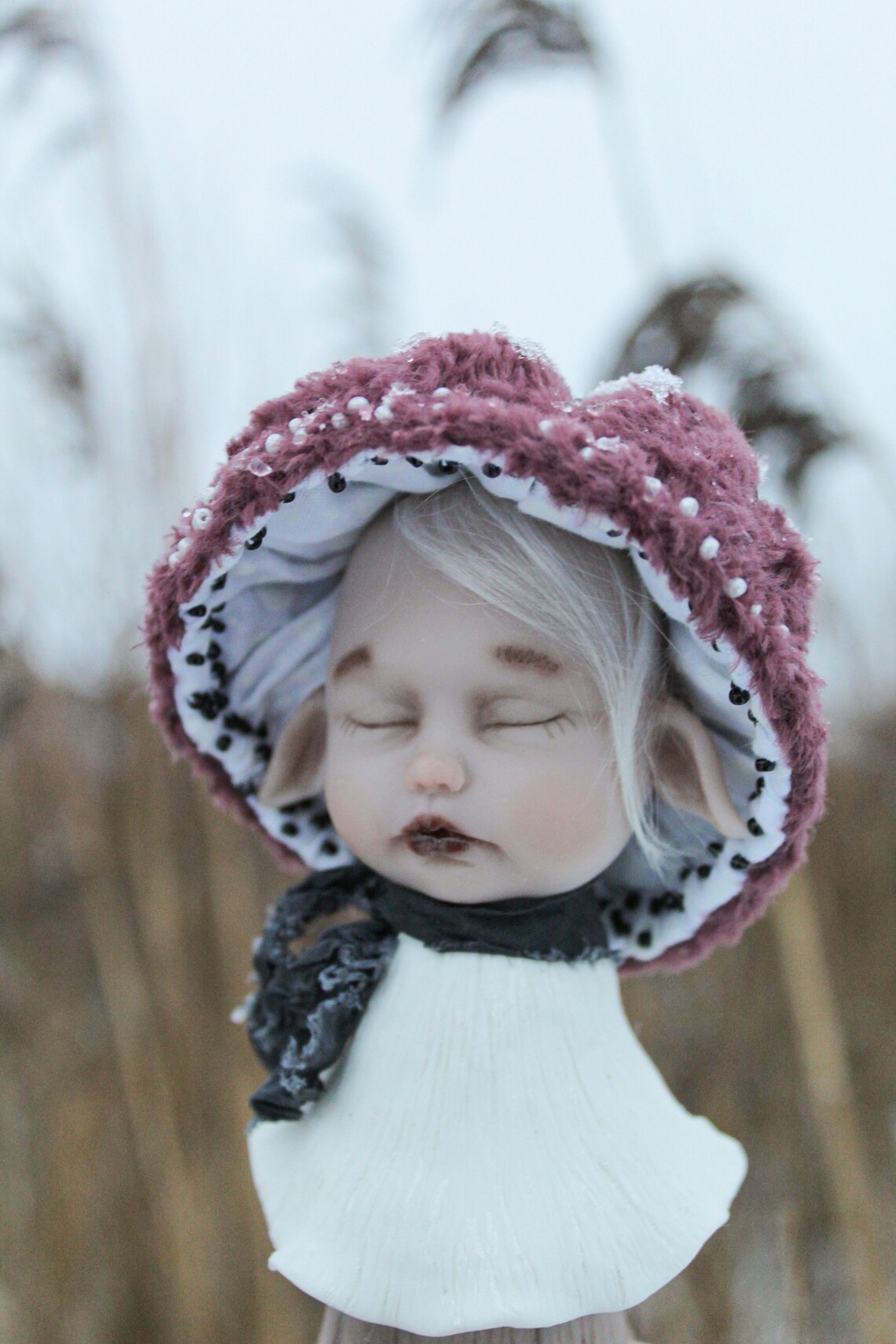 Mushroom doll OOAK doll Art doll Artist doll Fantasy toy Etsy