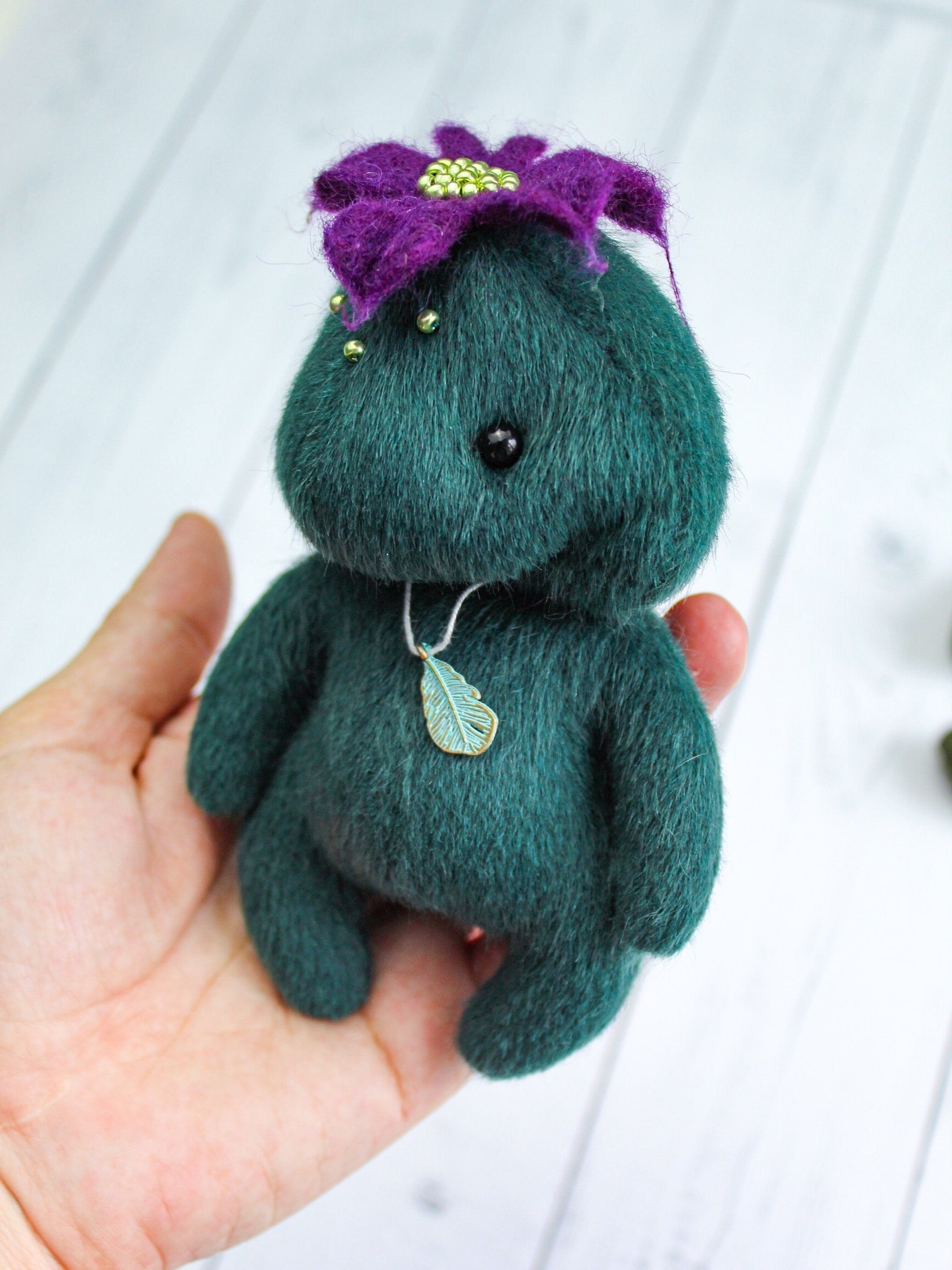 Fluffy and puffy pet Artist doll Fantasy toy Unique gift Eco | Etsy
