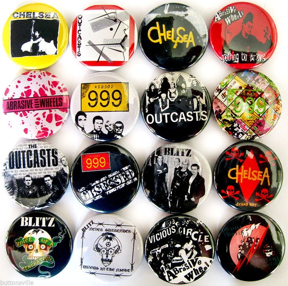 Punk Heavy Metal Hard Rock pinback button pins, Band Pins, Music Pins, DIY  Pins 25mm