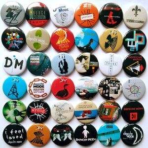 Insignes Pop, New Wave, Dark Wave, Trip Hop au choix dans le menu déroulant - Insignes à bouton épingle 1 pouce/25 mm