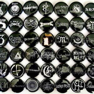 RAS ALGETHI HADES Pagan Altar Celestial Season Pin Button Badges Pinback Doom Gothic Black Metal Lot of 42