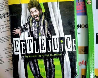 Beetlejuice on Broadway Playbill  Re-purpose Pouch
