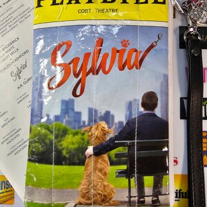 Sylvia Broadway Playbill Musical Theatre  Repurposed Pouch/Wristlet. Great for Birthdat Party favors, actors, cast and Director's gifts.
