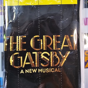 Broadway Playbill Musical Theatre The Great Gatsby Repurposed Wristlet. Gifts for holidays, birthdays, cast/ Directors gifts, party favors.