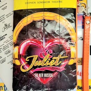 Juliet The New Musical Repurposed Playbill Wristlet/Play Holiday gifts, Birthday or Cast party favor, New York City show Souvenir