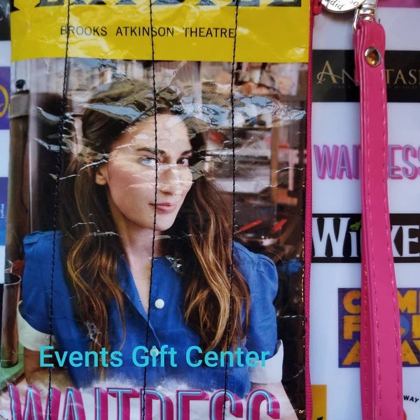 WAITRESS Musical on Broadway Re-purposed Playbill Wristlet