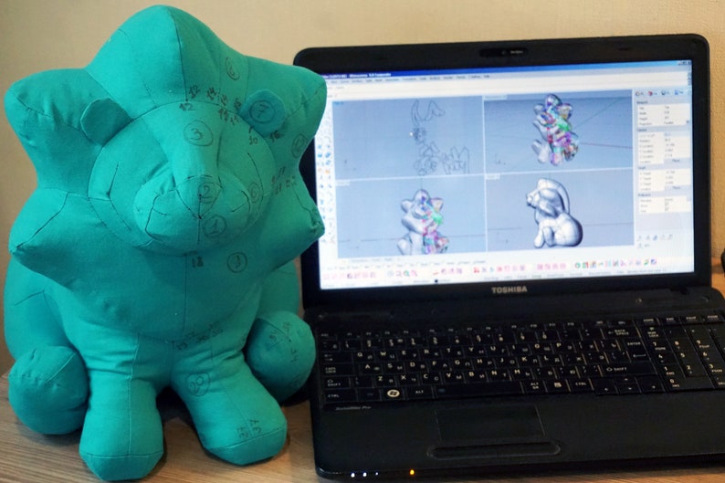 PDF sewing pattern and tutorial Lion soft toy