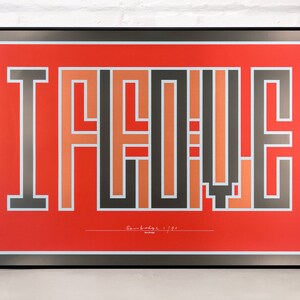 I Feel Love — 3 layer limited edition hand-pulled silkscreen print