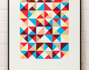 Espacio — impresión de serigrafía de edición limitada de 3 capas