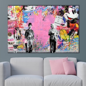 Thierry trendy wall art , Wall Art Decor , Street Art decor , Graffiti art decor , Graffiti art original , Urban wall artstreet art decor