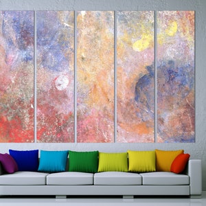 Abstract Colorful Texture Canvas Wall Art, old colored teexture, Abstract Canvas Wall Art, colorful abstract print