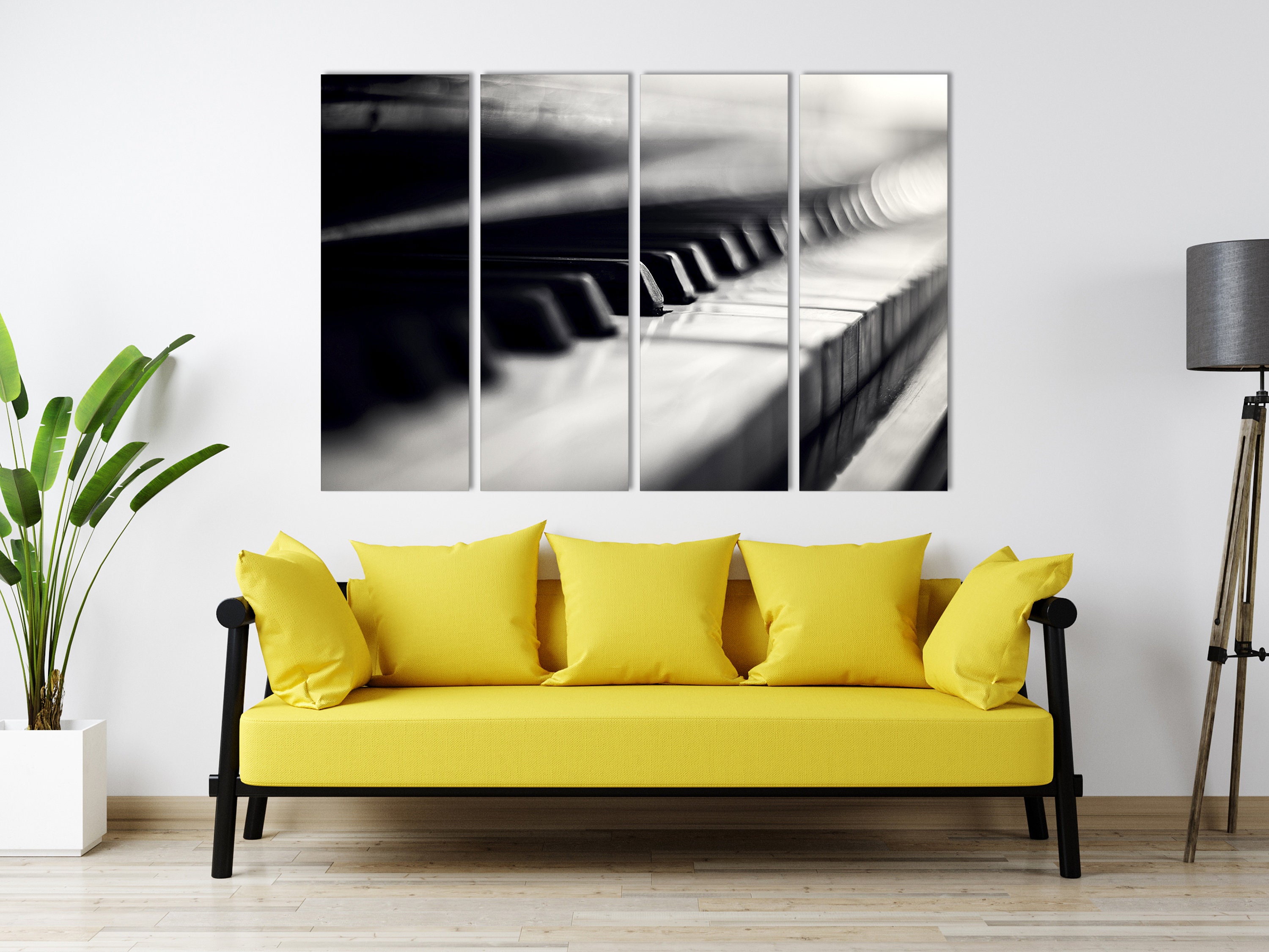 Piano Wall Art , Piano Keys Wall Art, Extra Large Wall Art, Abstract