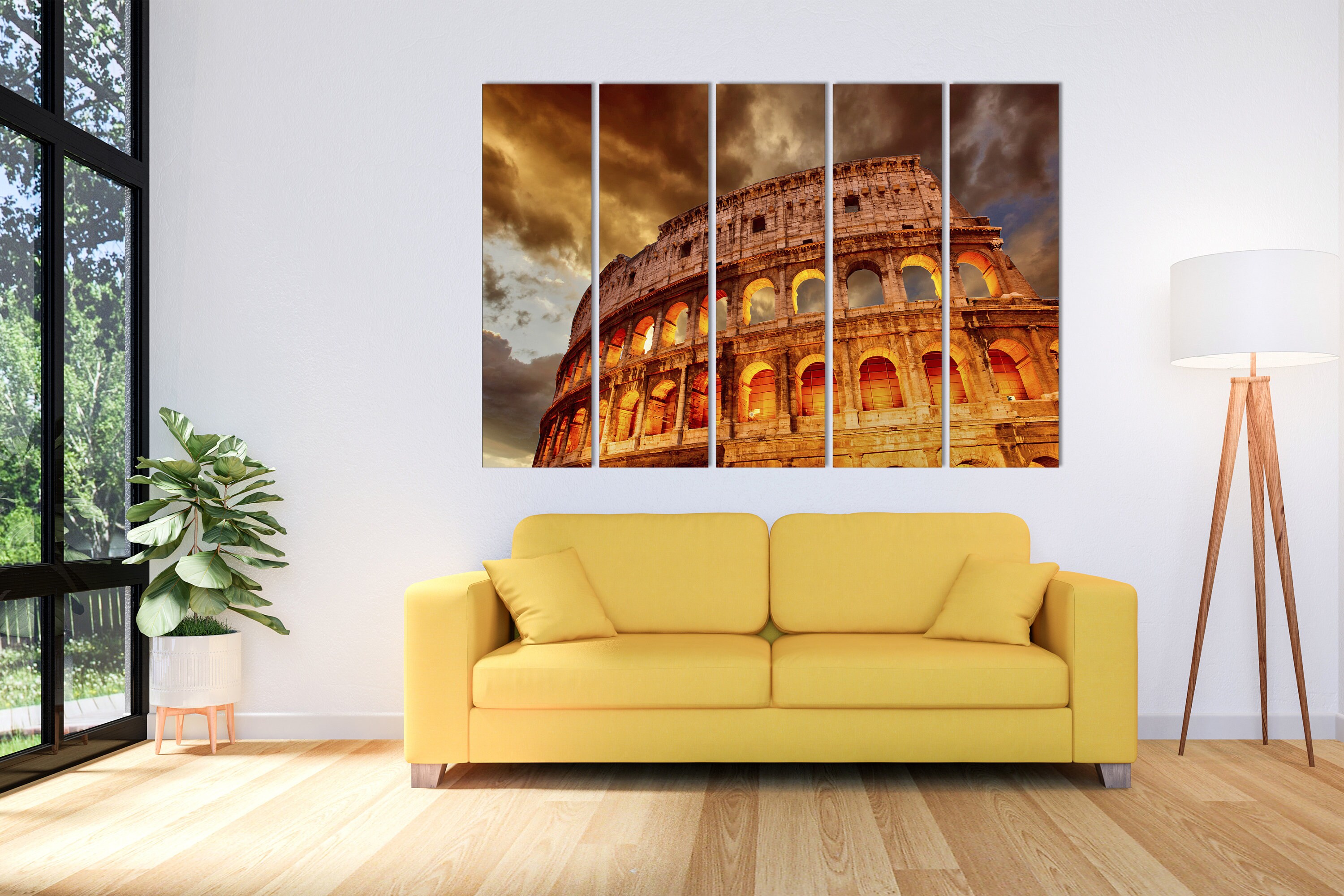 Rome Wall Art Colosseum Canvas Art Colosseum Print Colosseum Etsy