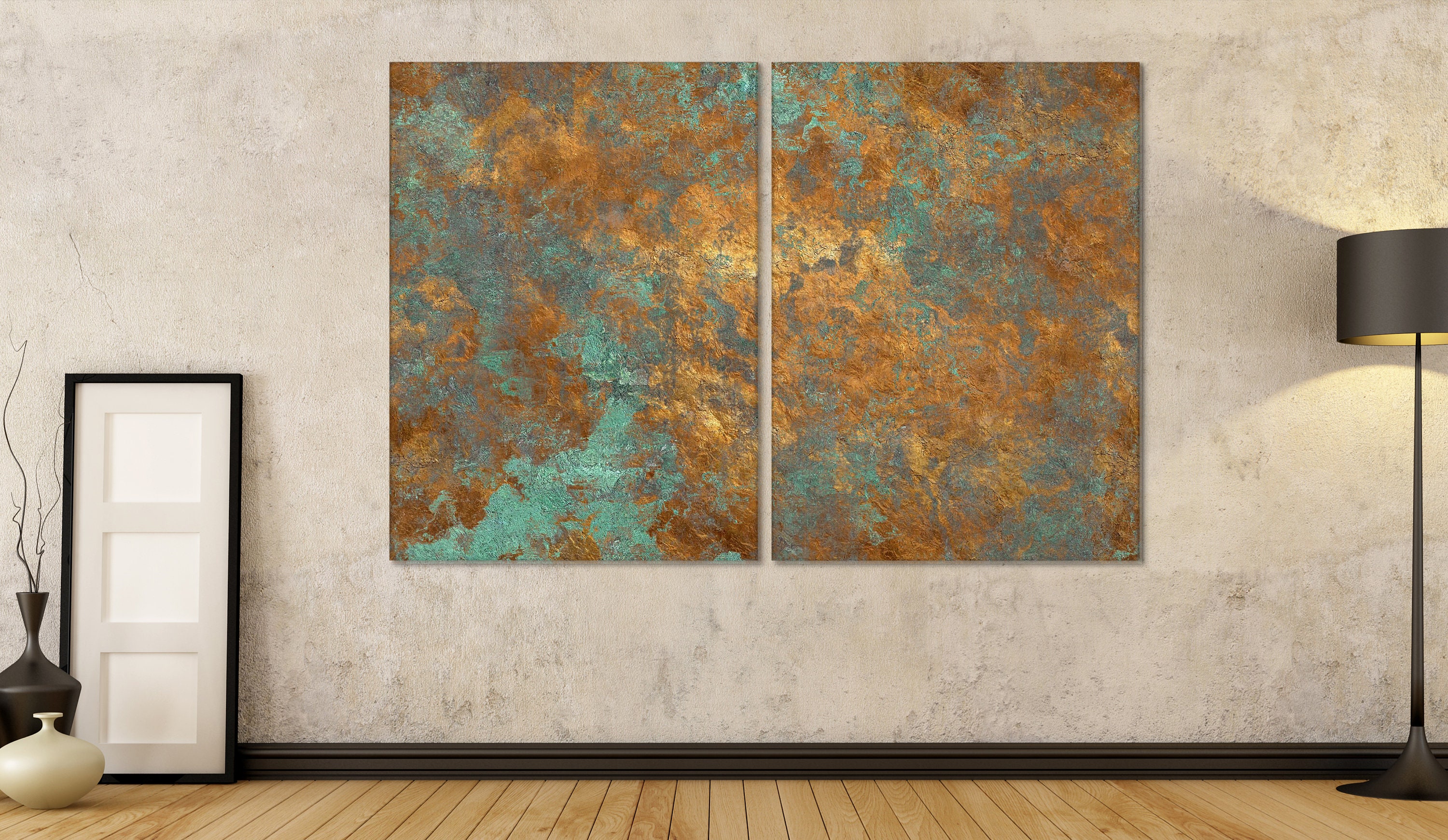 Steampunk and Industrial Wall Art - Riveted Copper Sheets Printed on a –  ArtbyFreddyB