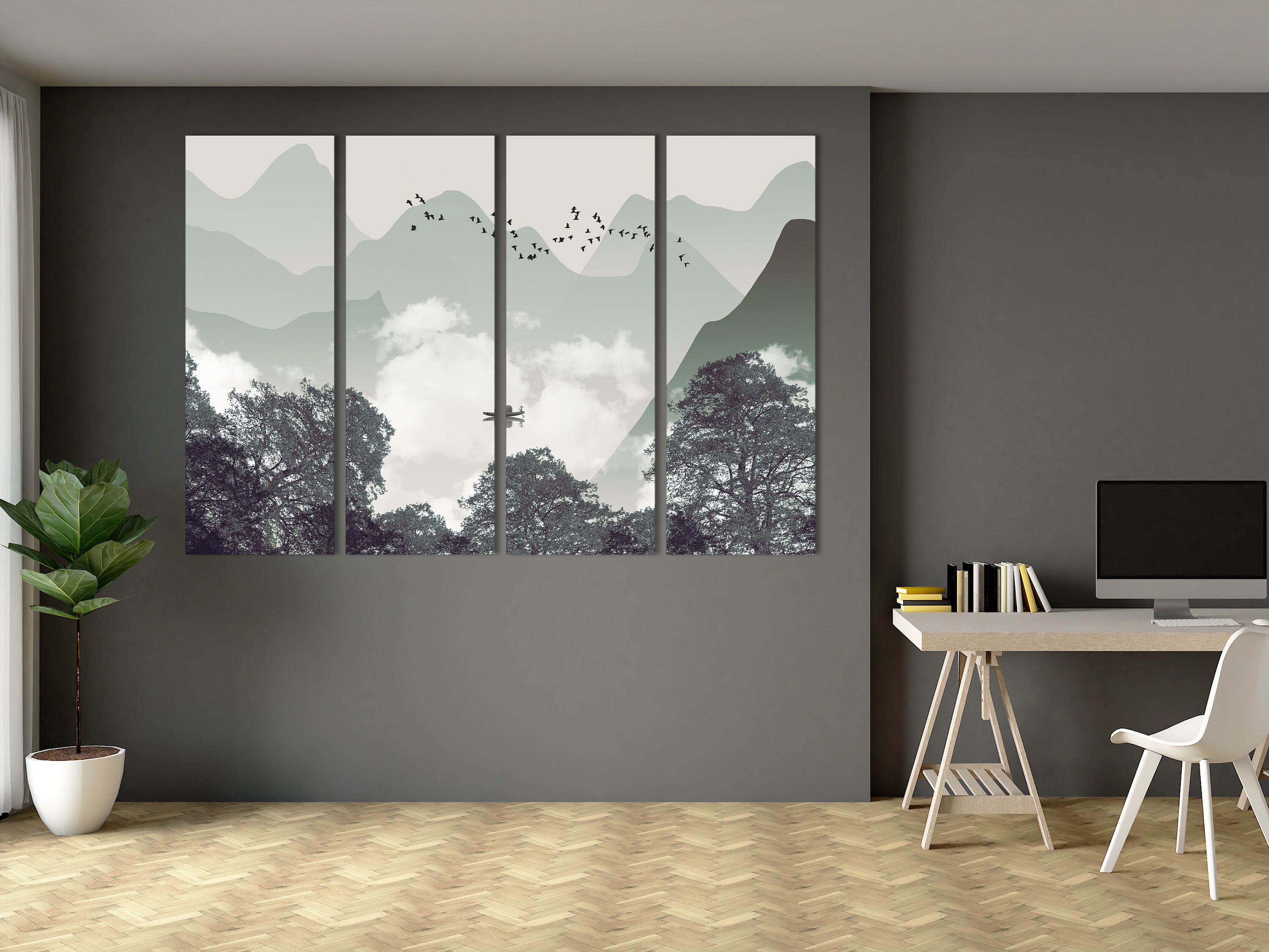 Japanese Wall Art Mountain Print Art Japan Print Mountain Canvas Art ...