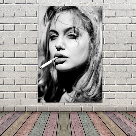 Woman Smoking Cigarette Sexy Lady Smoking Canvas and Cigar Motivational  Success Wall Art