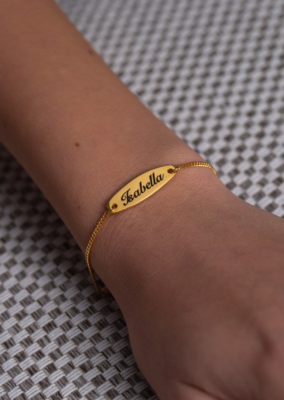 Personalised cheap gold bracelet