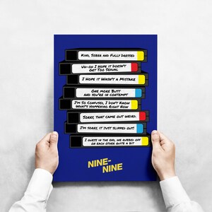 Brooklyn Nine-Nine &#39;Title of Your Sex Tape&#39; Poster - Hilarious Wall Art for Comedy Aficionados