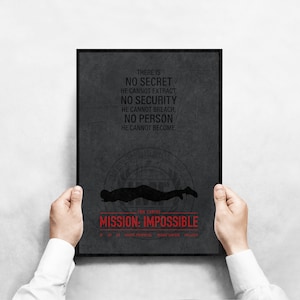 Hanging with Tom: Mission Impossible Movie Poster